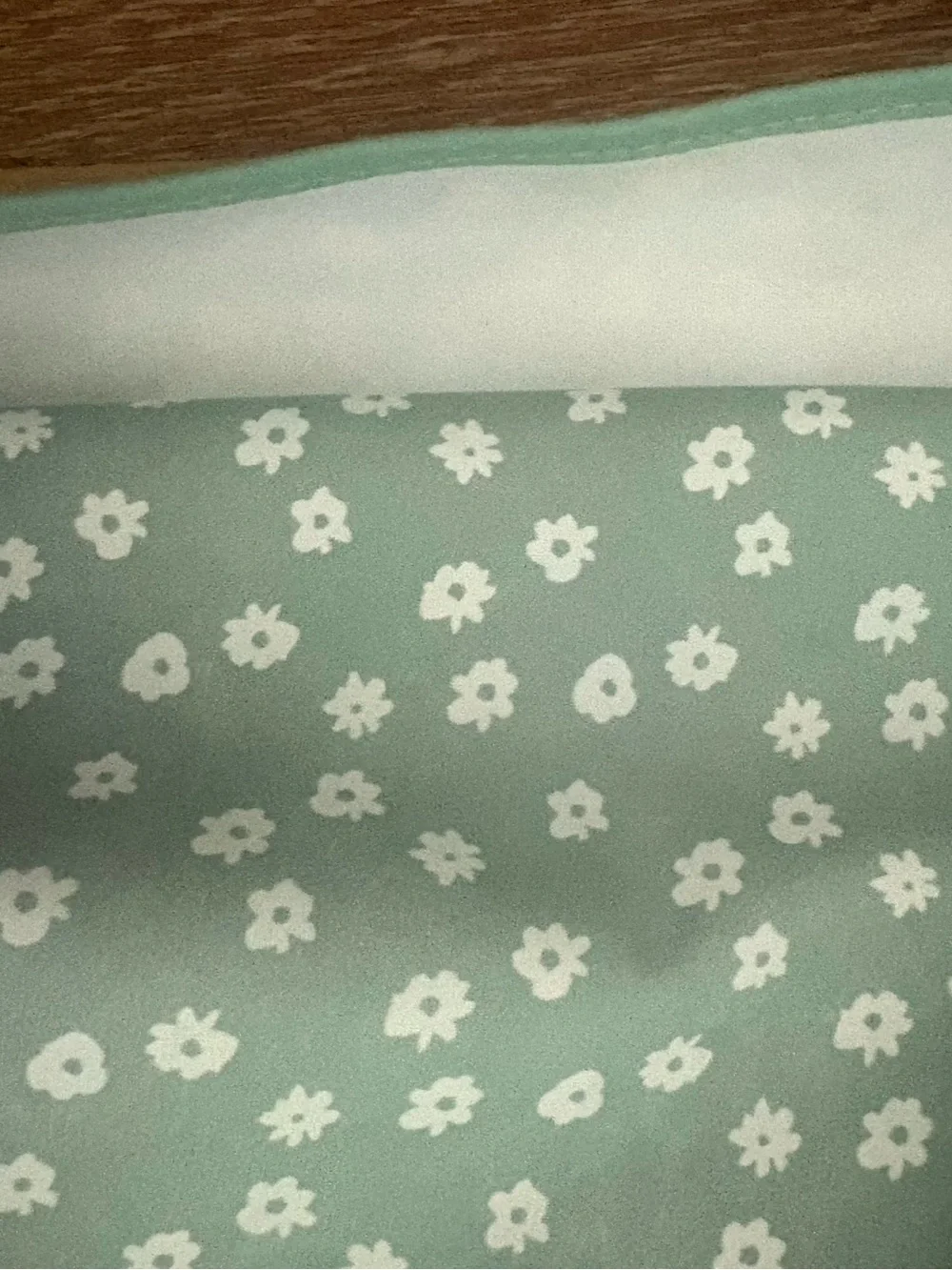 Kids Floral Waterproof Bib - Sage Green